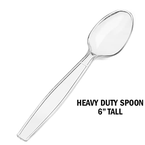 600 ct Pre Rolled Napkin with Plastic Silverware Sets - Extra Heavy Duty Knife Fork Spoon Napkin Sets - Individually Wrapped Packets