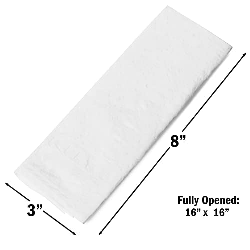 600 ct Pre Rolled Napkin with Plastic Silverware Sets - Extra Heavy Duty Knife Fork Spoon Napkin Sets - Individually Wrapped Packets