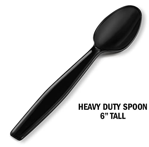 600 ct Pre Rolled Napkin with Plastic Silverware Sets - Extra Heavy Duty Knife Fork Spoon Napkin Sets - Individually Wrapped Packets
